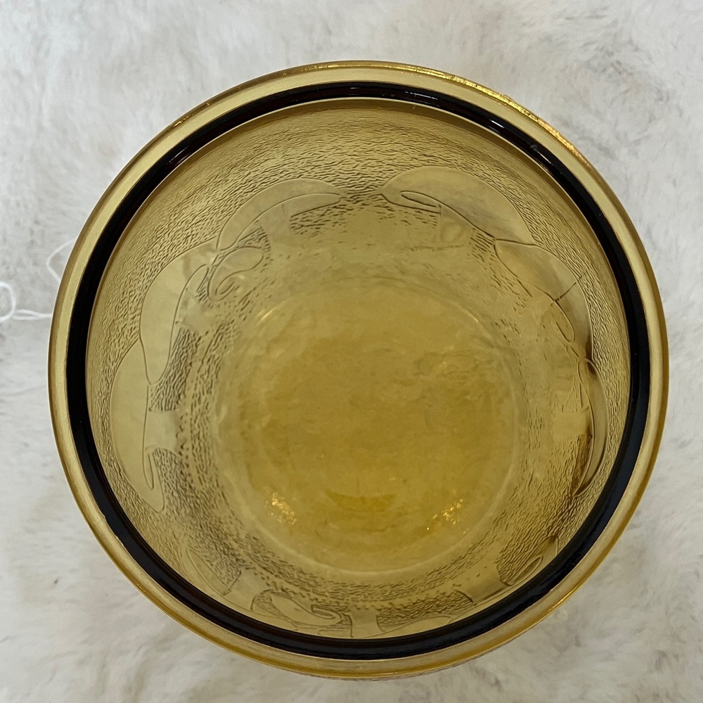 Bartlett Collins amber cookie jar - Picture 6 of 7